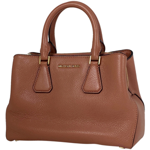 マイケルコース Michael Kors ロゴ ハンドバッグ 2WAY ショルダーバッグ ハンドバッグ レザー サーモンピンク レディース 【中古】