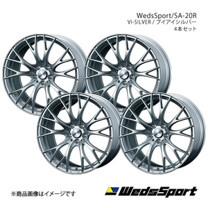 WedsSport/SA-20R フーガ Y51 4ポットキャリパー アルミホイール4本セット【20×8.5J 5-114.3 INSET38 VI-SILVER】0072790×4