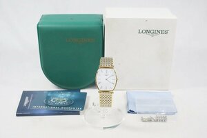 ◎ 中古品 LONGINES ロンジン La Grande Classique ラ グラン クラシック L4.705.2.11.4 腕時計 クオーツ ゴールド シルバー ホワイト