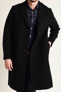 極美品 HARRIS WHARF LONDON チェスターコート Boiled Wool Overcoat イタリア製