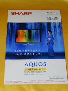 ☆シャープ カタログ☆ 2011/1月 シャープ SHARP 液晶カラーテレビ 総合カタログ