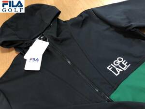 ・スピード発送 FILA GOLF(フィラ ゴルフ) 秋冬 ボンディング 保温 防風 フルジップフーディジャケット 783-242 (ダークグリーン)Ｌ