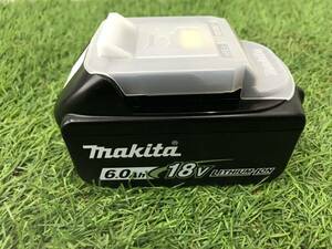 【未使用品】★makita(マキタ) 18V6.0Ahリチウムイオンバッテリー残量表示付 BL1860B (A-60464)　ITK9E4UA4PEC