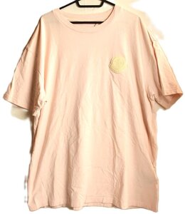 ICH【中古品】 MONCLER モンクレール Tシャツ 半袖 カットソー 綿100% ピンク XLサイズ 〈183-240821-ss-1-ICH〉