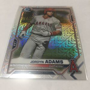 ★MLB 2021 topps BOWMAN MEGA Mojo JORDYN ADAMS ANGELS★即決