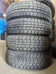 ★送料無料★ 155/65R13 2021年製 9分山 ダンロップ WINTERMAXX WM02 4本/中古スタッドレスタイヤ(冬タイヤ) モコ N7009_B2