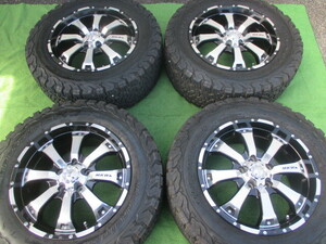 (C2569)MKW MK-46 265/60R18 2022年製造 バリ山 8.5J +53 PCD127 手渡し歓迎