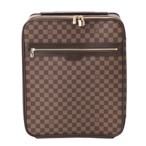 ルイヴィトン キャリーバッグ N23293 ペガス45 ダミエ キャスター付き旅行かばん LOUIS VUITTON ブラウン ユニセックス 中古