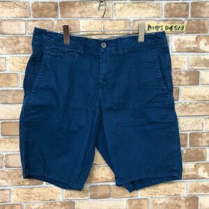 GAP ギャップ メンズ コットン カラーハーフパンツ 86/34 青