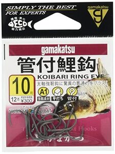 がまかつ(Gamakatsu)シングルフックA1管付鯉鈎10号12本68468