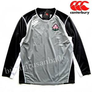 メンズ 3L◆未使用 カンタベリー ラグビー日本代表 支給品 ジャパン 長袖 プラクティス Tシャツ canterbury JAPAN RUGBY R40004JH-15