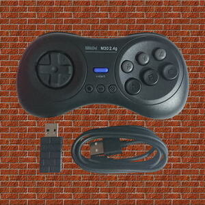 【新品/8bitDo】MEGA DRIVE mini(メガドライブ ミニ用)ワイヤレスコントローラー/M30 2.4G/ゲームパッド(Switchも互換性あり)(23.12