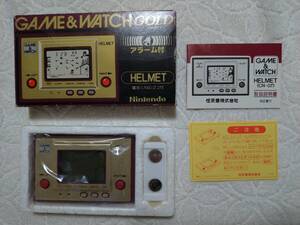 【美品】任天堂ゲームウォッチ　ヘルメット箱説付★Nintendo GAME&WATCH HELMET CN-07