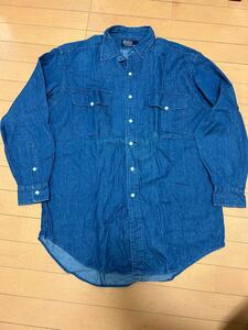 Polo Ralph Lauren denim shirt ポロ ラルフローレン デニム シャツ RRL ダブルアールエル ビンテージ シャンブレー ワーク 長袖