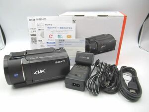 ☆未使用 SONY ソニー デジタル4K ハンディカム ビデオカメラ FDR-AX45A ブラック 空間光学手ぶれ補正 4K高画質センサー 内臓64GB 2023年製