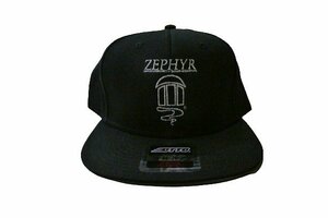 JB即決 ZEPHYR ICON 月光 ゼファー ロゴアイコン 刺繍 SNAPBACK CAP スナップバック キャップ BLACK 黒x銀 ブラック/シルバー 新品