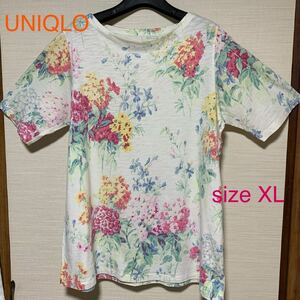 UNIQLO ユニクロ　Studio Sandarson 花柄半袖トップス　XL ② スタジオサンダーソン