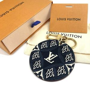 c621真贋済【ルイヴィトン】美品” LOUIS VUITTON ポルトクレ イリュストレ モノグラム ジャガード MP2848 キーホルダー 現行 近年 LV 高級