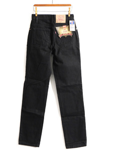 タグ付き 新品 デッドストック 90s USA製 Levis 505 ブラック デニム パンツ レディース S 程/ リーバイス ジーンズ ジーパン ストレート Q