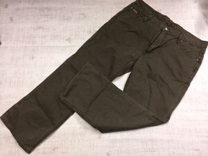 エディーバウアー Eddie Bauer アメカジ アウトドア ブーツカット ストライプ カラーデニム パンツ ボトムス メンズ 38 茶色