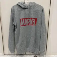 MARVEL ロゴ グレー パーカー