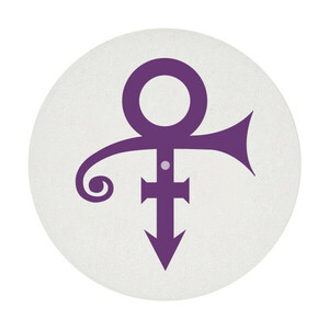 Prince / プリンス『Purple & White Double Sided Slipmat』レコード用 スリップマット【未使用/新品】両面デザイン/公式グッズ