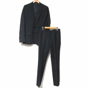 美品 09SS DIOR HOMME ディオールオム クリスヴァンアッシュ 2B テーラードジャケット+スラックスパンツ スーツ セットアップ 44 ブラック