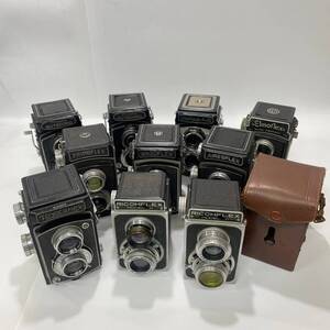 ★ 1円〜【10点まとめ売り】 二眼レフ カメラ まとめ売り フィルムカメラ YASHICA RICOHFLEX VI Minolta PRIMOFLEX 等 アンティーク YK