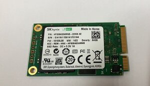 送料無料 ★SK hynix HFS064G3AMNB mSATA SSD 64GB ★動作品