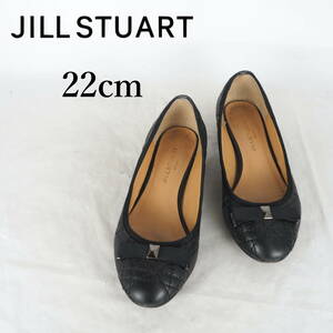 MK4379*JILL STUART*ジルスチュアート*レディースバレエシューズ*22cm*黒