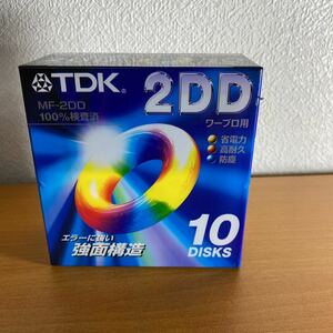 refle〓 TDK ワープロ用 3.5型 2DD フロッピーディスク 10枚 アンフォーマット　プラスチックケース入 MF-2DD