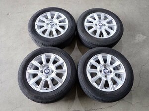 YS8113【送料無料175/65R14】フィット キューブ ノート コンパクトカーへ 中古夏タイヤセット ■14×5.5J 100/4H ET42■