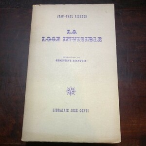 ジャン・パウル　見えないロッジ　フランス語訳　ジョセ・コルティ　洋書