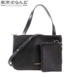 101737321 ジルサンダー JIL SANDER ミディアム リンク J08WG0009 ブラック 黒 レザー ショルダーバッグ レディース