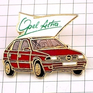 ピンバッジ・オペル車アストラ赤 OPEL-ASTRA OPEL GERMANY◆フランス限定ピンズ◆レアなヴィンテージものピンバッチ