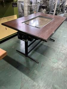 鉄板テーブル　お好み焼き台　鉄板焼きカウンター　お好み焼きテーブル　中古品　AR-5530