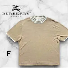 BURBERRY LONDON モックネック 半袖ニット　フリーサイズ