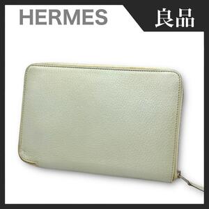 【良品】HERMES エルメス シェブルミゾル アザップコンバイン 長財布