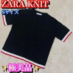 極美品✨ZARA KNIT ザラニット　半袖　レディース　トップス　Sサイズ