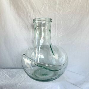 インテリア アート 大型 ガラス レトロ 瓶 アンティーク 花瓶 壷 オブジェ 置物