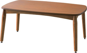 2WAYコタツテーブル 天然木化粧繊維板(チェリー) 天然木(ラバーウッド) 石英管ヒーター300W(MS-303H) 中間スイッチ ナチュラル KT-105