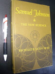 中古本　18世紀ジョンソン博士　科学史　Schwartz: Samuel Johnson & the New Science (1971) ジャケット付 中はきれい