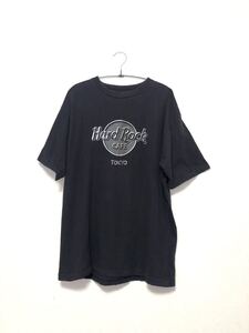 Hard Rock CAFE TOKYO Tシャツ 半袖 ブラック L 古着 東京 ハードロックカフェ