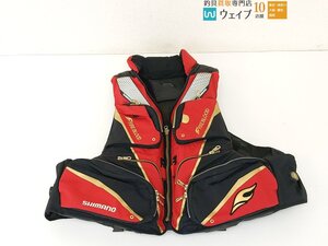 シマノ リミテッドプロ フローティングベスト VF-111U 枕付 ブラッドレッド サイズ：2XL 美品 ※注有