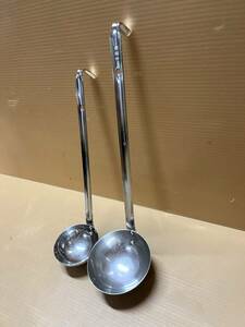 K-119★MARUTAMA★マルタマ 18-8 STAINLESS 180㏄/90㏄ レードル お玉 ２点セット　中古品