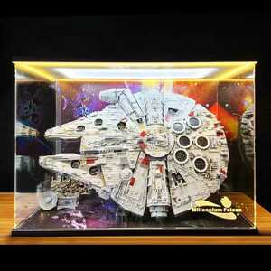 LEGO レゴ 75192 ミレニアムファルコン 75105 スター・ウォーズ ☆専用☆ フィギュアケース アクリルケース LED 照明 展示 ショーケース