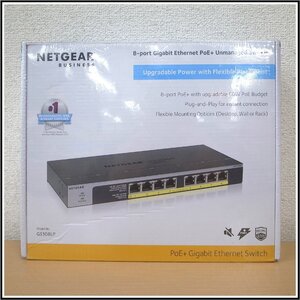 新品未開封品　NETGEAR　ギガビット　GS108LP-100AJS　PoE+対応 (60W) ギガビット8ポート アンマネージスイッチ