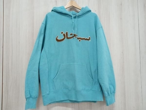 Supreme シュプリーム 21AW arabic logo パーカー Lサイズ ターコイズ