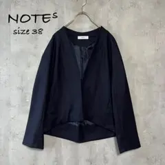 【新品】NOTEs クロスプラス　ウールノーカラージャケット　定価3万