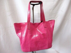 本革 トートバッグ◇ピンク　W44cm